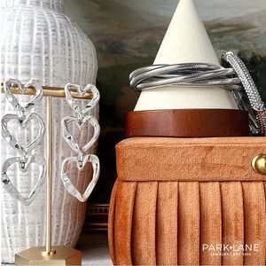 Park Lane NEW!! Silver BLAISE EARRINGS Matte Silver Fin. 🩶🔗🩶Lightweight